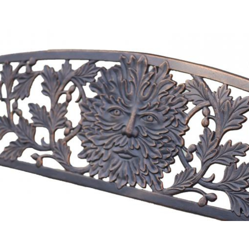 100 Cast Iron Bench Green Man - D&ROutdoorOasis