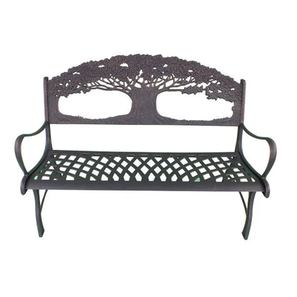 Gardeco 100 cast iron bench with tree - D&ROutdoorOasis