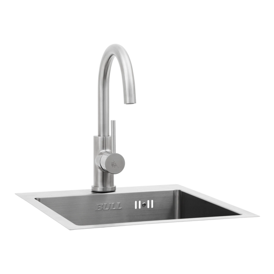 Bull Small Stainless Steel Sink and Faucet