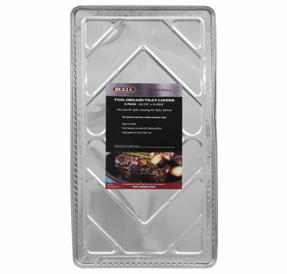 Bull 97cm Grill Grease Tray Liner - 3 Pack Poly Bag