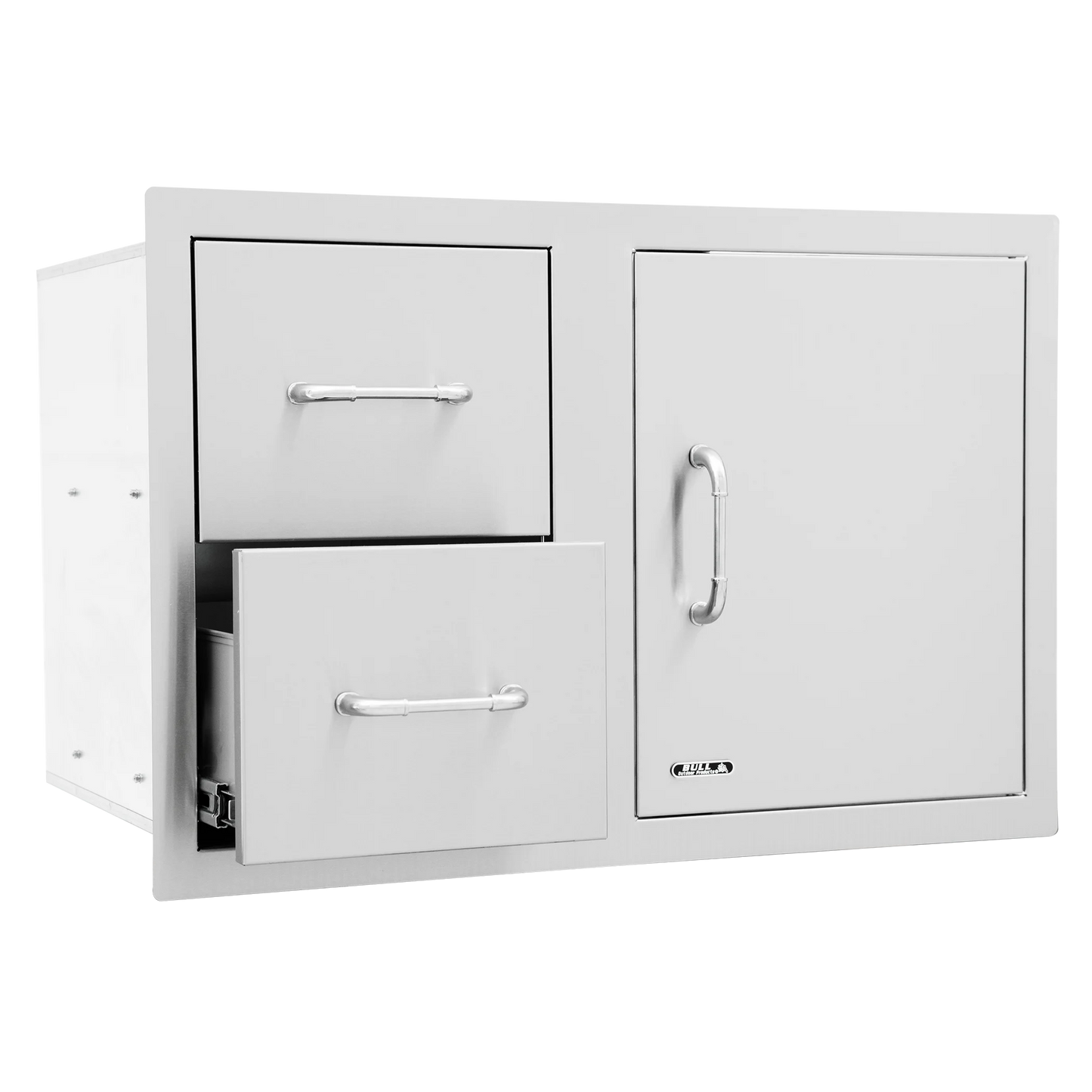 Bull Stainless Steel 80cm Door/Drawer Combo