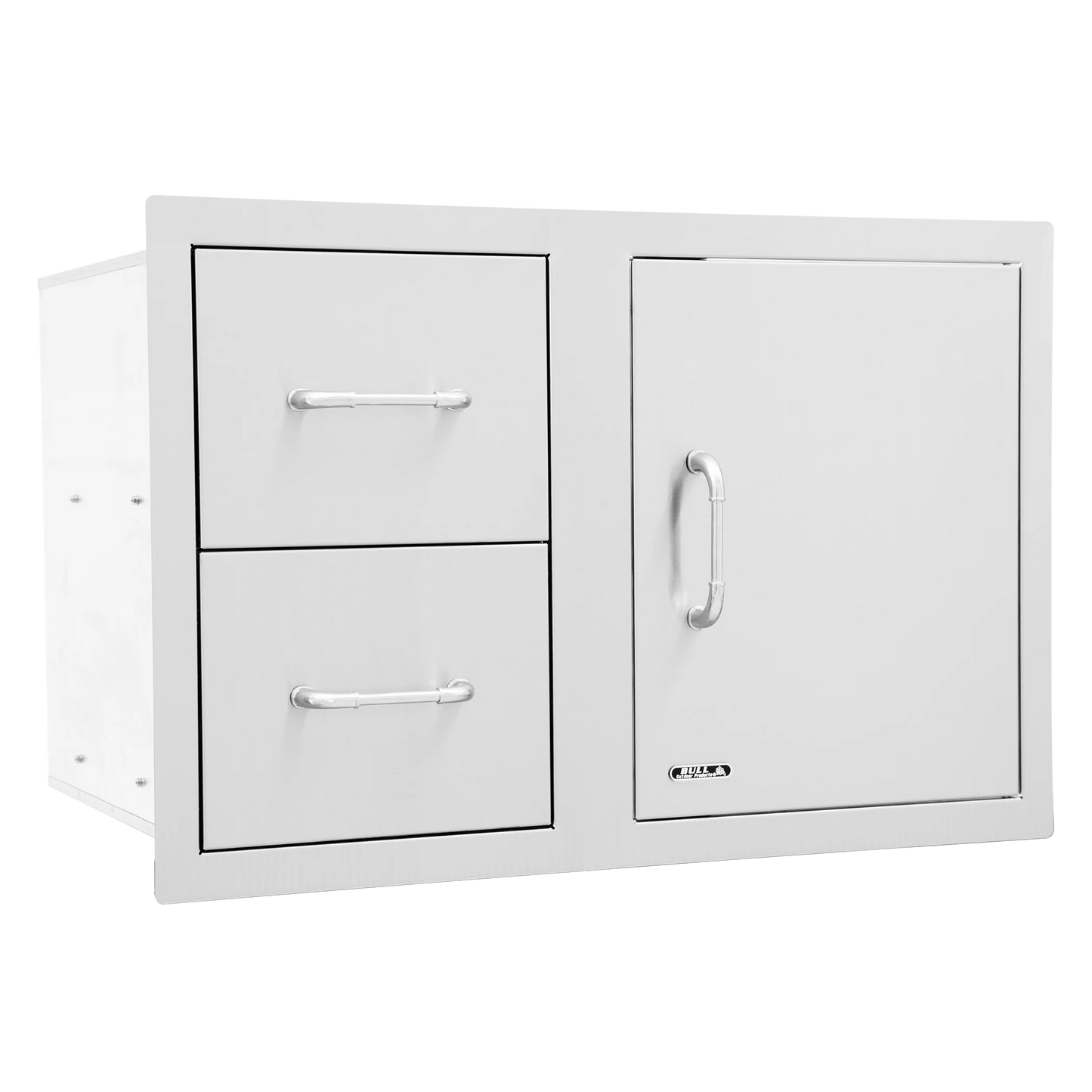 Bull Stainless Steel 80cm Door/Drawer Combo