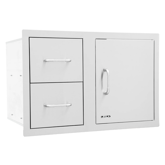 Bull Stainless Steel 80cm Door/Drawer Combo