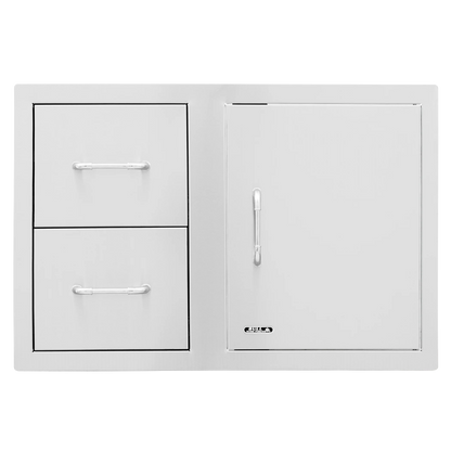 Bull Stainless Steel 80cm Door/Drawer Combo