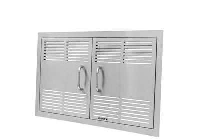 Bull Stainless Steel 80cm Vented Double Door