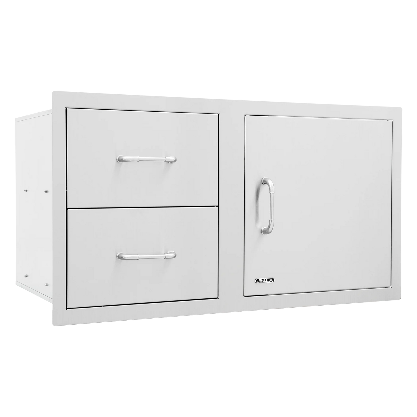 BULL STAINLESS STEEL 100CM DOOR/DRAWER COMBO