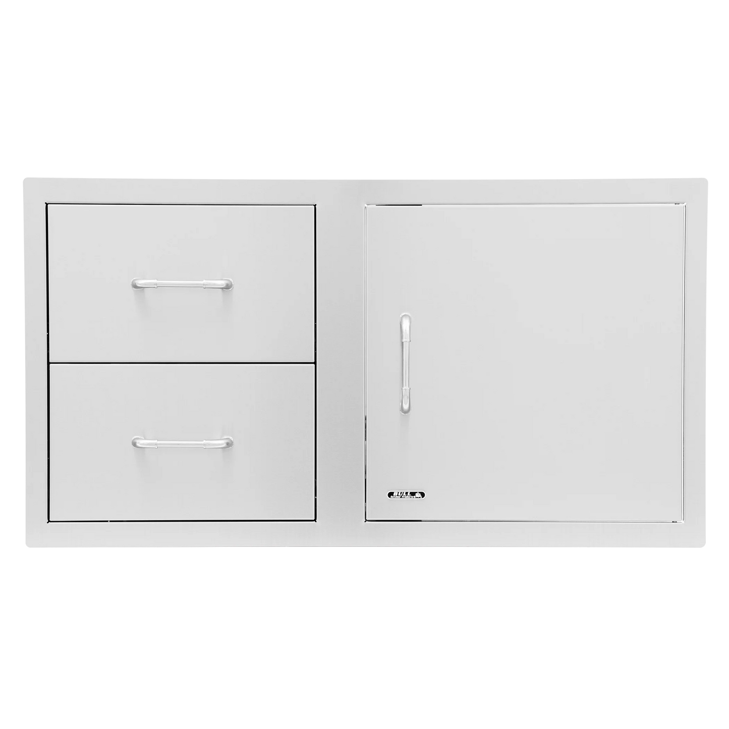 BULL STAINLESS STEEL 100CM DOOR/DRAWER COMBO