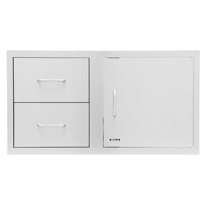 BULL STAINLESS STEEL 100CM DOOR/DRAWER COMBO