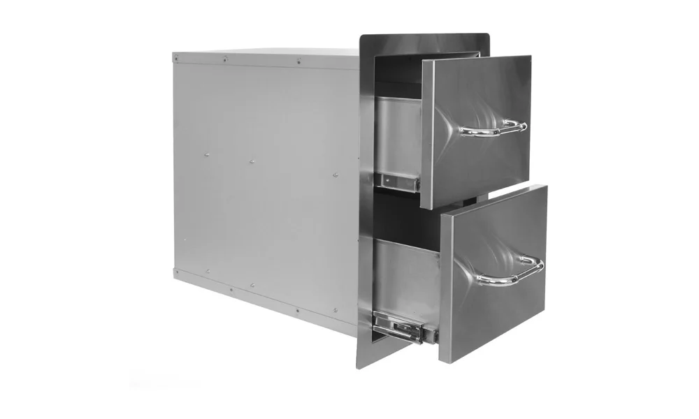 Bull Stainless Steel Double Drawer