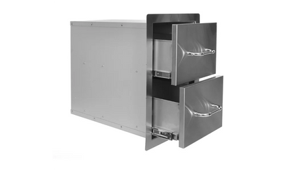 Bull Stainless Steel Double Drawer