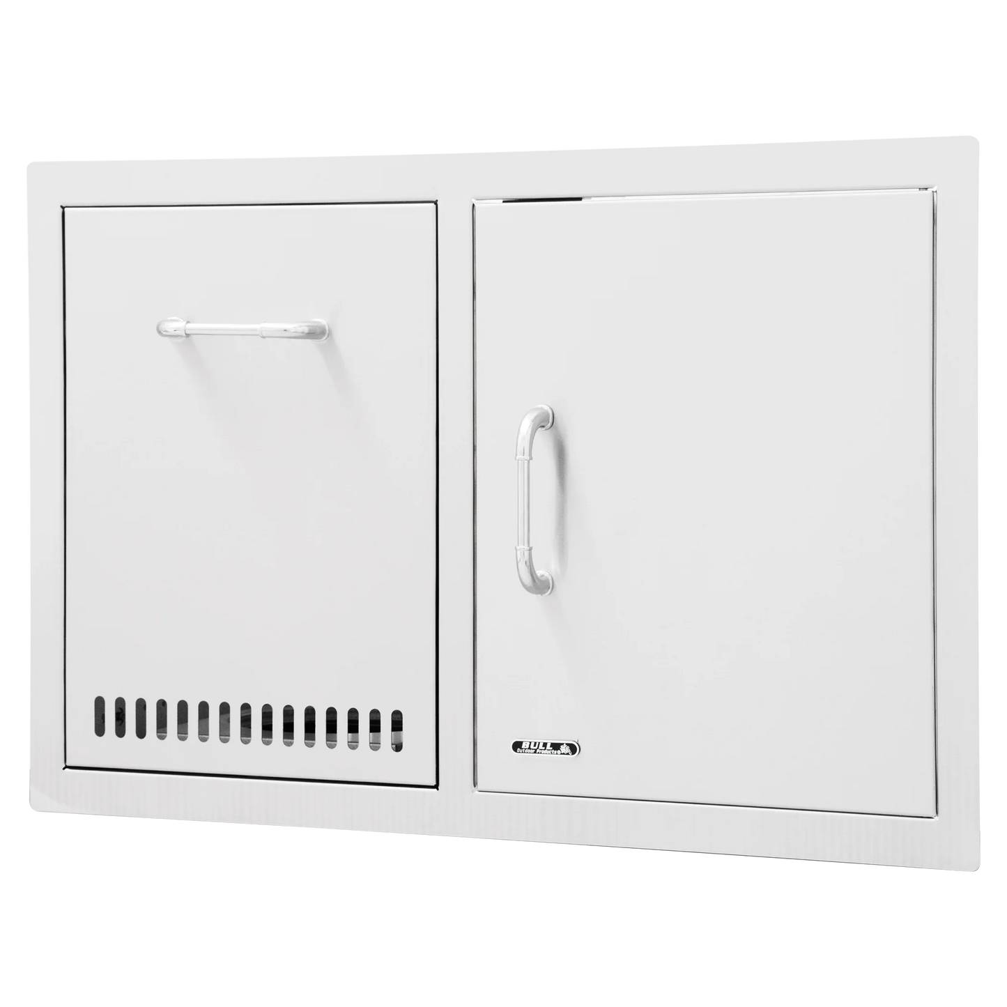 BULL STAINLESS STEEL 80CM DOOR/GAS DRAWER COMBO