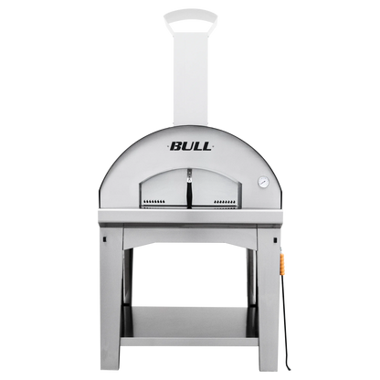 BULL Extra Large WOOD Pizza Oven 80x60cm & Cart (Complete)