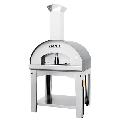 BULL Extra Large WOOD Pizza Oven 80x60cm & Cart (Complete)