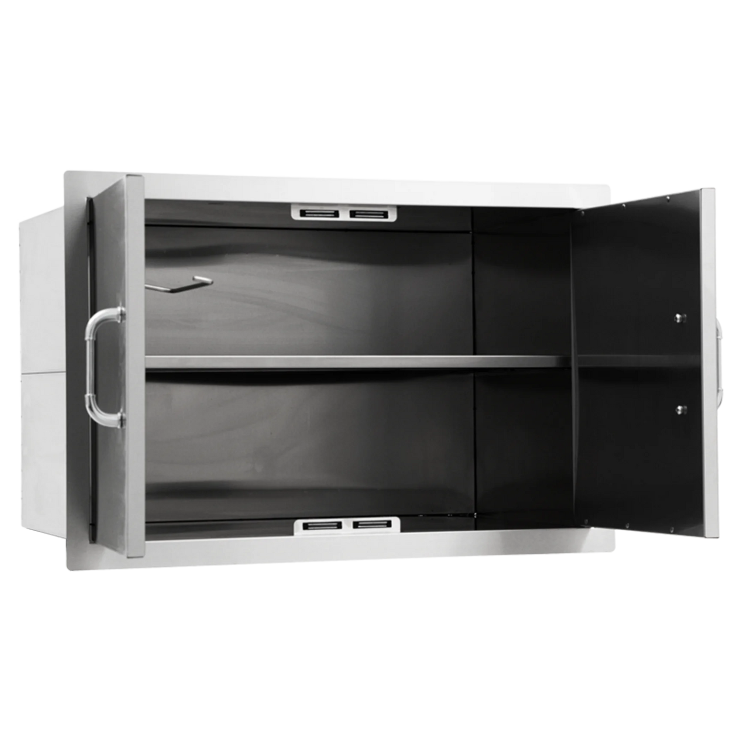 Bull Stainless Steel Lining Pantry for 76cm Double Doors + Middle Shelf for 33568