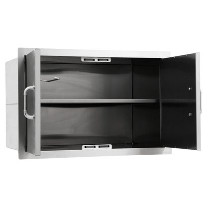 Bull Stainless Steel Lining Pantry for 76cm Double Doors + Middle Shelf for 33568