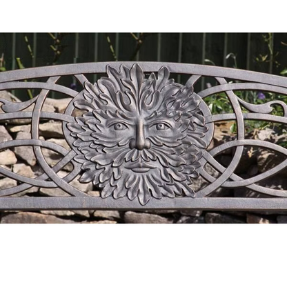 100 Cast Iron Bench Green Man - D&ROutdoorOasis