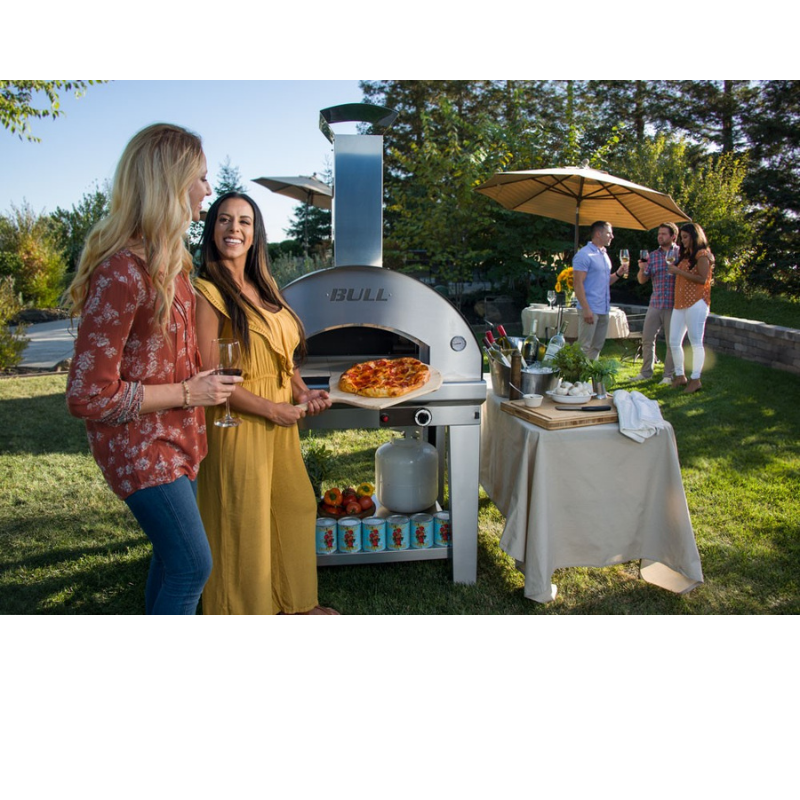 Bull Large Pizza Oven & Cart Wood Fired - D&ROutdoorOasis