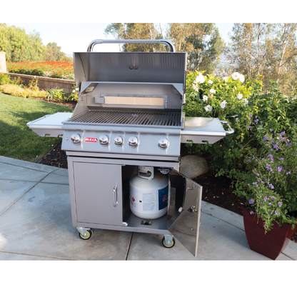 Bull Angus 4 Burner Gas Barbecue Cart - D&ROutdoorOasis