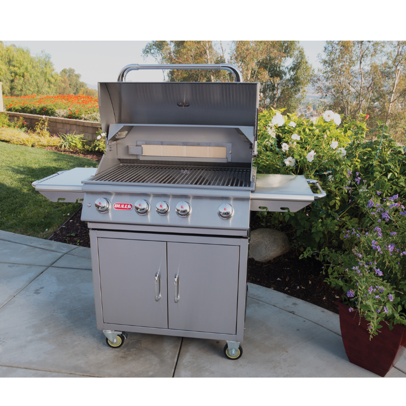 Bull Angus 4 Burner Gas Barbecue Cart - D&ROutdoorOasis