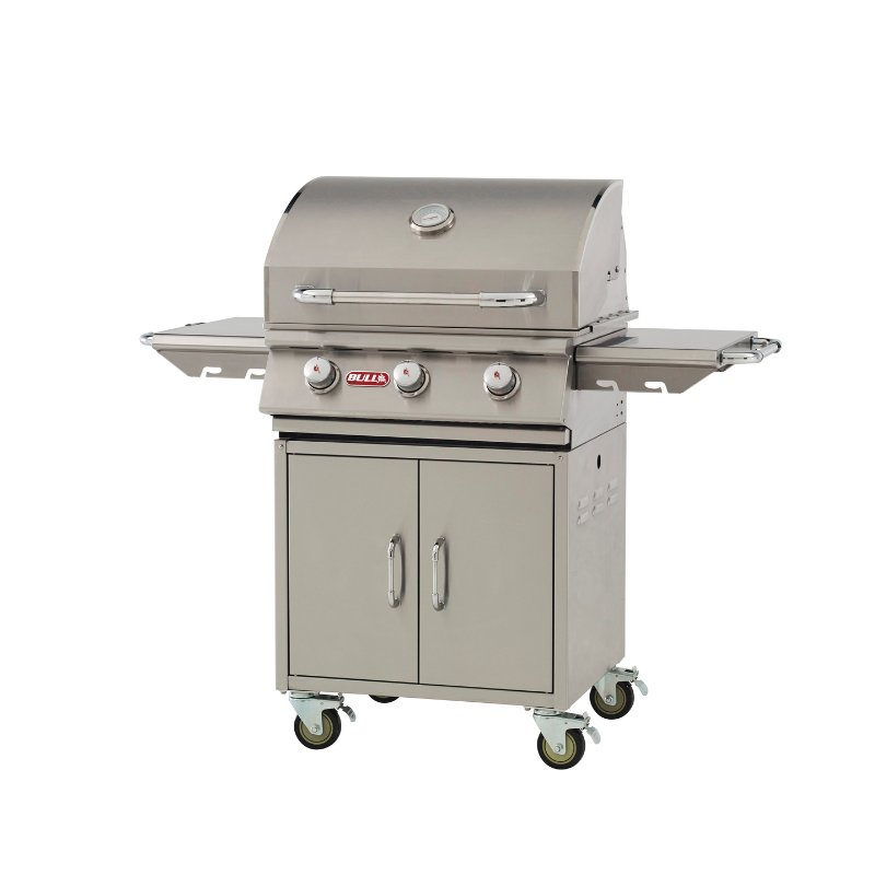 Bull Steer 3 Burner Gas Barbecue Cart - D&ROutdoorOasis