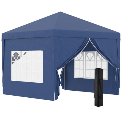 Outsunny 3 x 3(m) Pop Up Gazebo, Water and UV Resistant Party Tent Camping Canopy Marquee with Carry Bag