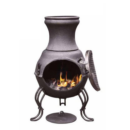 Gardeco  Billie small cast iron chimenea - D&ROutdoorOasis