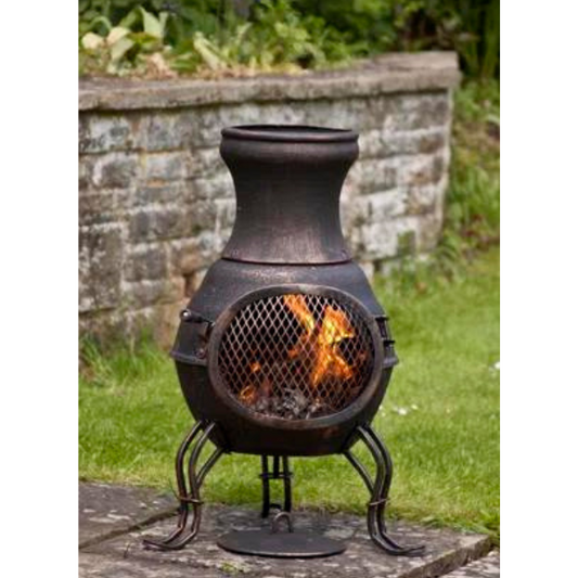 Gardeco  Billie small cast iron chimenea - D&ROutdoorOasis