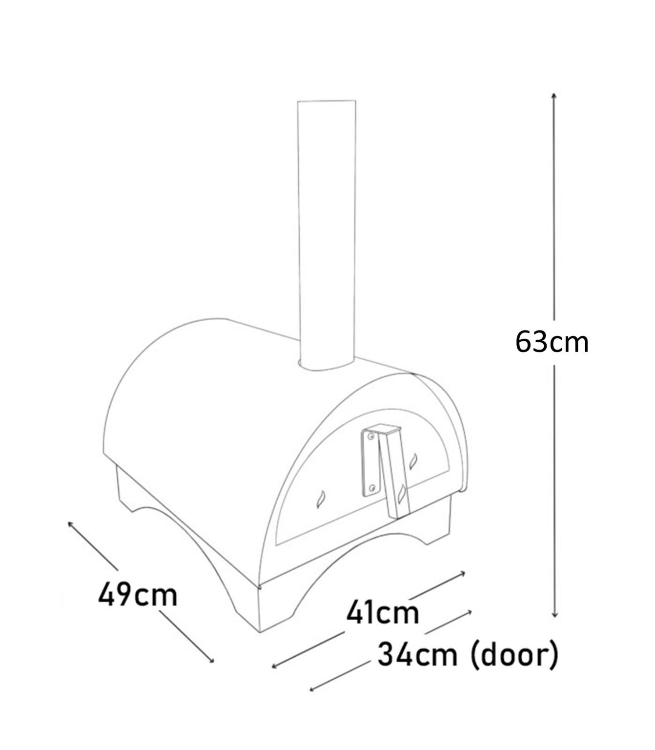 Igneus Minimo Portable Pizza Oven (Inc. Peel & Rake)