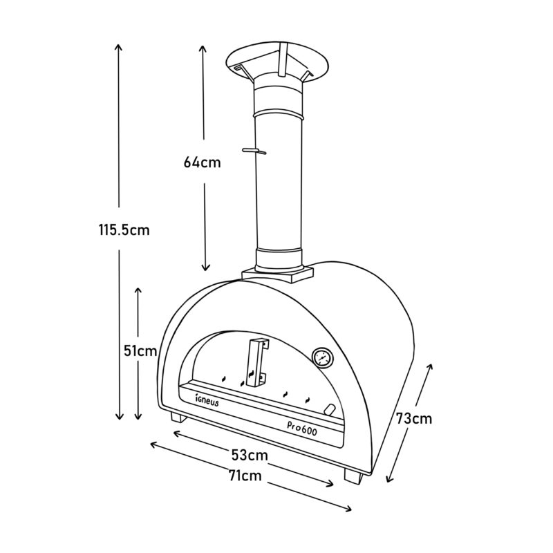 Igneus Pro 600 Wood Fired Pizza Oven