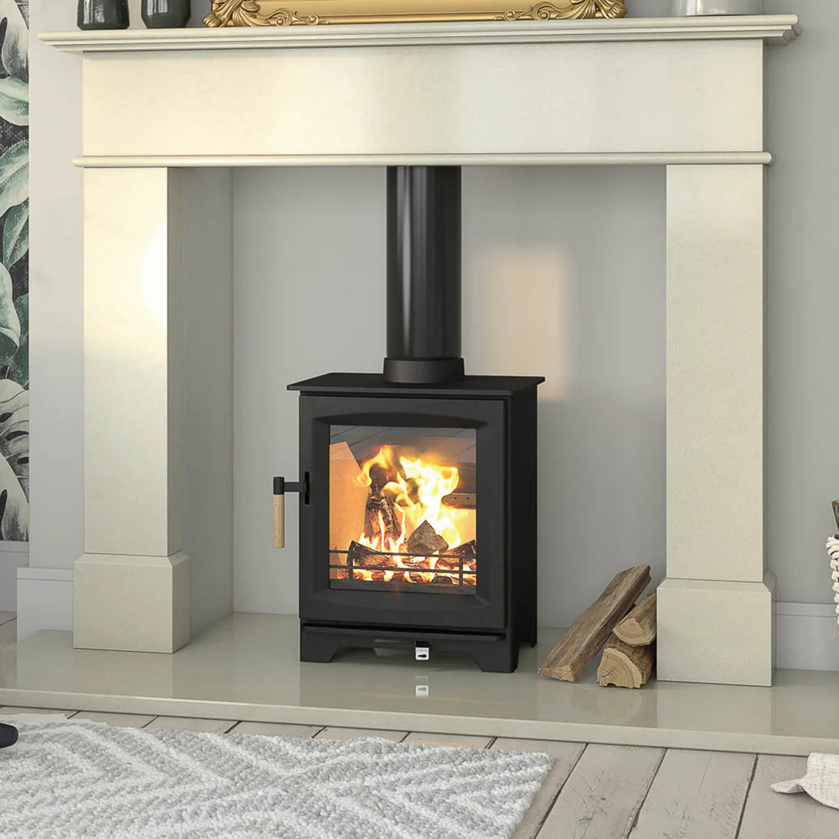 Henley Leaf Wood Burning Eco design Stove