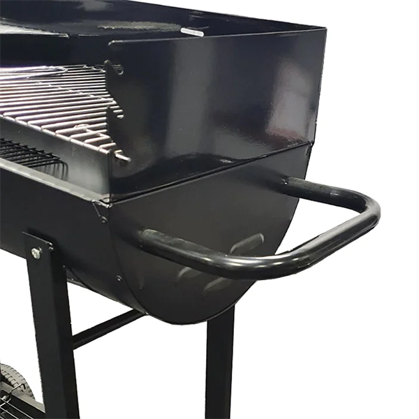 Lifestyle Appliances 1/2 Barrel Charcoal BBQ with Wind Shield - D&ROutdoorOasis