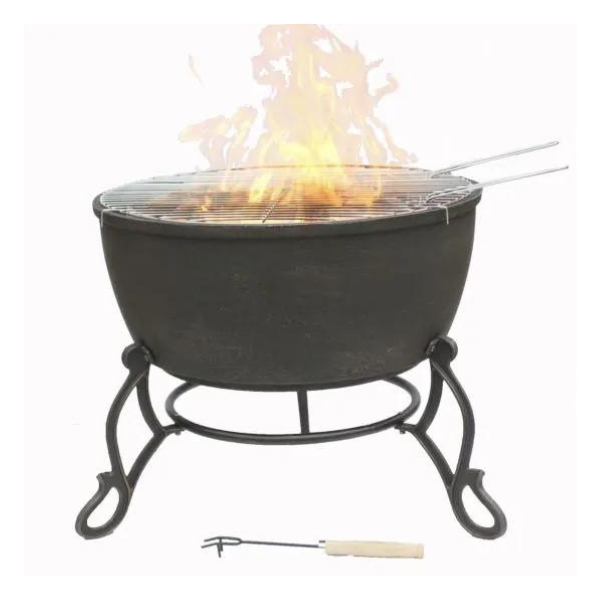 Meredir XL Cast Iron Fire Bowl Meredir - D&ROutdoorOasis