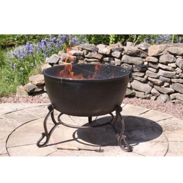 Meredir XL Cast Iron Fire Bowl Meredir - D&ROutdoorOasis