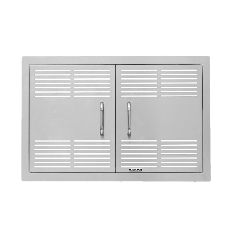 Bull Stainless Steel 80cm Vented Double Door