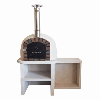 Premier Wood Fired Pizza Oven with Stand and Side Table