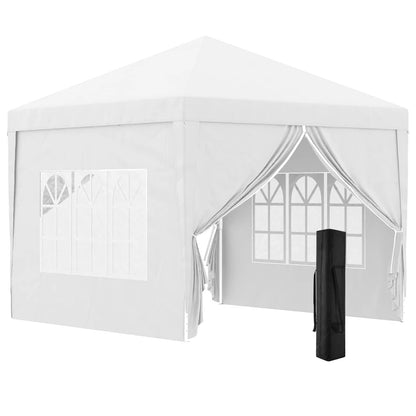 Outsunny 3 x 3(m) Pop Up Gazebo, Water and UV Resistant Party Tent Camping Canopy Marquee with Carry Bag