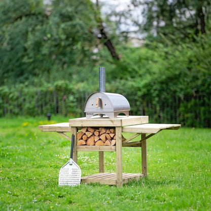 Wooden Pizza Oven Stand