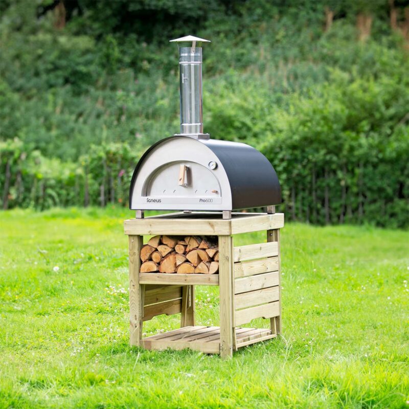 Wooden Pizza Oven Stand