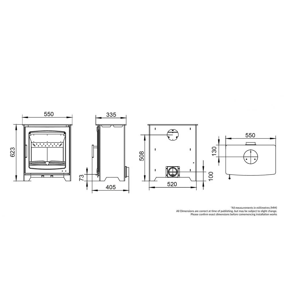 Henley Willow 6.5KW Wood Burning Eco Design Stove