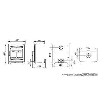 Henley Willow 6.5KW Wood Burning Eco Design Stove